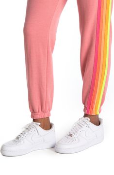 Super comfortable and hand sewn in Los Angeles, these sweats have gone through an intense breaking-down process to give it a vintage feel you'll love. Style Name:Aviator Nation Stripe Sweatpants. Style Number: 5402256. Sporty Bottoms With Elastic Cuffs And Straight Hem, Spring Cotton Joggers For Athleisure, Straight Leg Sweats With Comfort Waistband, Relaxed Fit Straight Leg Sweats For Athleisure, Relaxed Fit Straight Leg Athleisure Sweats, Sporty Cotton Sweatpants For Spring, Sporty Joggers With Relaxed Fit And Cuffed Ankles, Athleisure Sweatpants With Elastic Side Panels For Leisure, Sporty Relaxed Fit Bottoms With Cuffed Ankles