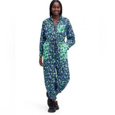 Dvf Diane Von Furstenberg X Target Women's Nylon Jazz Dot Green Jumpsuit Xs Sporty Blue Jumpsuits And Rompers For Spring, Target Pants, Dvf Diane Von Furstenberg, Green Jumpsuit, Von Furstenberg, Diane Von, Diane Von Furstenberg, Pant Jumpsuit, Jumpsuit Romper