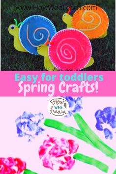 paper plate crafts for toddlers that are easy to make and great for springtime