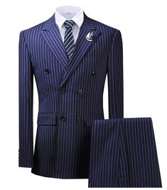 Royal Blue Mens Suit, Blue Mens Suit, Terno Slim, Male Trousers, Stripe Suit, Tuxedo Blazer, Formal Suits, 3 Piece Suits, Suit Vest