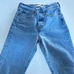 Light Blue Wash Never Worn Size 24 Straight Leg Jeans Classic Blue Jeans For Spring, Everyday Levi's Blue Bottoms, Levi Wedgie Jeans, Levi Wedgie, Wedgie Jeans, Jeans Color, Levi's Jeans, Levis Jeans, Colored Jeans