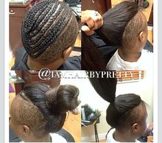 Sew In With Undercut Black Women, Sew In With Shaved Side And Back, Bad Hairstyles, Hair Growth Remedies, Long Hair Shaved Sides