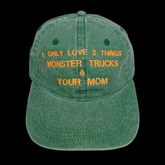 Only 2 Things Cap – TV DAD Hat Design Ideas, Milk Truck, Tv Dads, Silly Hats, Funny Hats, Hat Ideas, Fire Fits, Aesthetic Shirts, Cute Fit