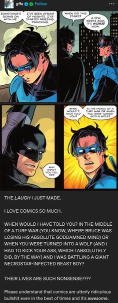 a page from the comic book batman