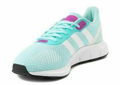 Up for Grabs: Brand Spankin' New Without Box Guaranteed Authentic   Adidas Originals Women's Swift Run RF Running Shoes Color: Clear Aqua Officially Blue, but looks Green Size: US: 6 UK: 4.5 Eur: 36.50 NORMALLY: $85 Save 40%!! Mesh upper Lace up closure Cushioned insole EVA midsole Rubber outsole Dominate the daily grind. These Swift Run RF Shoes steal style from joggers so you can keep the pace from morning lattes to late-night concerts. The supportive mesh upper and lightweight cushioning keep Adidas Spring Running Shoes For Athleisure, Adidas Spring Athleisure Running Shoes, Adidas Running Shoes For Spring Sports, Spring Adidas Running Shoes For Sports, Spring Adidas Athleisure Running Shoes, Spring Athleisure Running Shoes With Adidas Logo, Spring Athleisure Adidas Running Shoes, Casual Running Shoes With Three Stripes For Sports, Casual Three Stripes Running Shoes For Sports