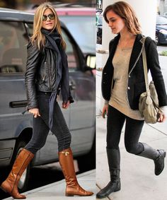 Riding Boots And Blazer Outfit, Cozy Socks With Boots, Tall Black Riding Boots Outfit, Black Outfits With Brown Boots, Riding Boots Outfit For Work, Dress And Riding Boots Outfit, Prada Riding Boots Outfit, Womens Riding Boots Outfits, Jeans Tall Boots Outfit