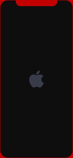 an apple logo on a black background