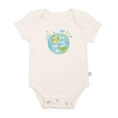 The world is full of adventures to be had! Celebrate Earth Day (and any day) with this adorable baby bodysuit featuring a sweet drawing of Planet Earth. Made from buttery-soft organic cotton, it features easy-snap fasteners for quick access when changing or bathing. 100% organic cotton G.O.T.S. certified non-toxic, eco-friendly dyes lead/nickel free snaps Sweet Drawing, Organic Clothes, Sweet Drawings, Promo Gifts, Life Is Tough, Snap Fasteners, 2nd Baby, Mini Rodini, Organic Clothing