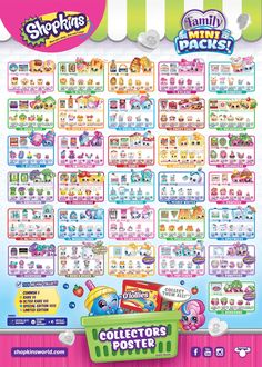 the poster for shopkins's candy store