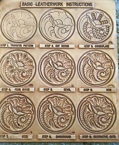 the instructions for how to make carved wood plaques