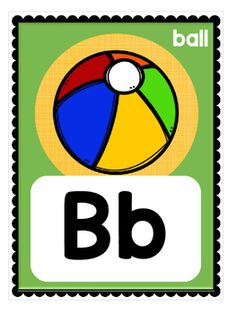 the letter b is for beach ball