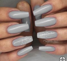 Acrylic Nails Coffin Grey, Ballerina Nails Designs, Light Purple Nails, Coffin Shape Nails, Super Nails, Nails Polish, Ballerina Nails