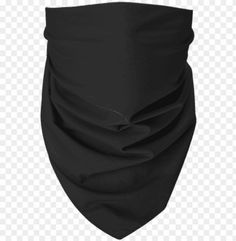 a black neck gaiter on a white background