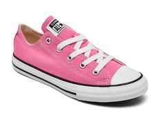 Rock classic Converse style with the timeless Kids Pink Chuck Taylor All Star Low Top Shoes. Your fave sneakers now come in a super cute pink wash and have the same lace-up front and Converse branding. Canvas construction Lace-up front closure Low top silhouette Converse branding Pink Lace-up Canvas Shoes, Pink Casual Canvas Shoes With Rubber Sole, Casual Pink Canvas Shoes With Rubber Sole, Trendy Pink Canvas Shoes With Laces, Pink Lace-up Canvas Shoes For Summer, Pink Lace-up Canvas Shoes For Spring, Casual Pink Canvas Shoes With Laces, Cute Pink Sneakers With Vulcanized Sole, Casual Pink Sneakers With Elastic Laces