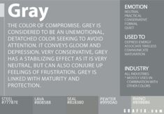 the gray color scheme is used to create an info sheet