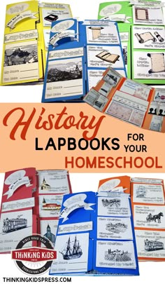 a book with the title history lapbooks for homeschool