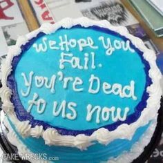 Such a fabulous idea for going away party... Goodbye Cake, Cake Wrecks, Nursing Humor, Nurse Stuff, Can't Stop Laughing, E Card, Nurse Humor, Nurse Life