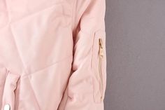 FREE SHIPPING quilting bomber jacket women spring coat zipper long sleeve winter jacket cotton-padded pink outwears JKP2784 Winter Long Sleeve Outerwear With Metal Zipper, Winter Outerwear With Metal Zipper, Spring Long Sleeve Outerwear With Metal Zipper, Pink Long Sleeve Outerwear With Zipper Closure, Pink Long Sleeve Outerwear With Zipper, Trendy Pink Outerwear With Zipper Closure, Trendy Long Sleeve Outerwear With Metal Zipper, Trendy Spring Outerwear With Metal Zipper, Philosophy Clothing