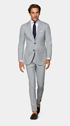 Wedding Dresses Boys, Grey Suit For Men, Light Grey Suit Men, Three Piece Suit For Men, Boys Wedding Outfit, Graduation Suit, Summer Suits Men, Grey Suit Men