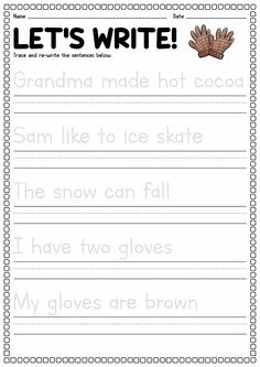 Winter Kindergarten Reading Worksheets in 2024 | Kindergarten reading worksheets, Writing sentences kindergarten, Winter writing prompts Writing Sentences Worksheets Free Printable, Kindergarten Sentence Writing, Winter Worksheets For Kindergarten, Winter Worksheets For Kids, Winter Sensory Activities, Kindergarten Literacy Activities, Kindergarten Writing Worksheets, Writing Sentences Kindergarten, Sentence Writing Worksheets