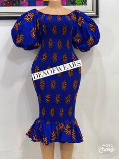 Embrace the beauty of African culture and express your unique sense of style with our Ankara Gown 👗  Elevate your wardrobe with this remarkable piece and become a vision of elegance and charm wherever you go.  It is a vibrant and exquisite dress that effortlessly combines tradition and style.  Crafted with meticulous attention to detail, this gown showcases the timeless beauty of African culture and the vibrant colors that define it. Accentuating the colors are delicate touches of red and bluish adding depth and contrast to the overall design.  Made from high-quality Ankara fabric, this gown not only looks stunning but also feels incredibly comfortable to wear.  Whether you're attending a wedding, a gala, or a special evening affair, our Ankara Gown is the perfect choice to make a bold fa African Women Fashion, Dress Mid Length, African Print Dress Ankara, Women Fashion Dress, Ankara Gown, Dress African, African Print Dress, Ankara Dress, African Fashion Women