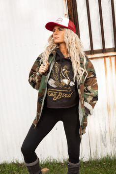 Free Bird OG Crop Hoodie – Waylon + Willie Boutique Western Winter Fashion, Eagle Graphic, Free Bird, Crop Hoodie, Kinds Of Clothes, Cropped Sweatshirt, Country Outfits, Cropped Hoodie, Raw Edge