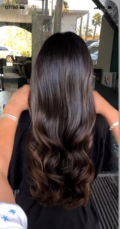 Sun Kissed Balayage Black Hair, Balayage Hair For Brown Skin, Espresso Martini Brunette Hair, Brown Long Hair, Dark Brown Hair Balayage, Mocha Hair