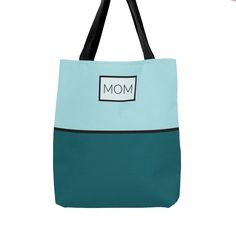 "This practical, high-quality Tote Bag for Mom is available in three sizes. Mom will be stylish and practical at the beach or out in town. Made from reliable materials, lasting for seasons. .: 100% Polyester .: Boxed corners .: Black inner stitching, transparent thread on hems. .: Black cotton handles .: With non-woven laminate inside .: NB! Size tolerance 0.75\" (1.9 cm)) .: Assembled in the USA from globally sourced parts Thank you for supporting my small business!" Mom Travel, Color Block Tote, Grandma Gift, Gift For Grandma, Reusable Shopping Bags, Great Christmas Gifts, Soft Blankets, Personalized Family, Grandma Gifts