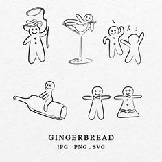 Christmas Drawings Cartoon, Christmas Cookie Graphic, Gingerbread Man Sketch, Funny Christmas Doodles, Gingerbread Illustration Christmas, Gingerbread Cookie Drawing, Hand Drawn Christmas Cards Doodles, Gingerbread Sketch, Christmas Drawing Simple