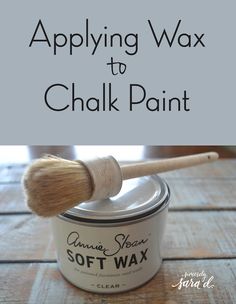 applying wax to chalk paint is an easy and fun way for kids to learn how to use it