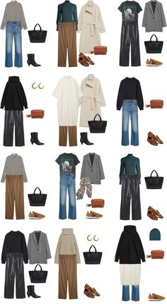 Essentials Capsule Wardrobe, Easy Fall Outfits, Clothes Capsule Wardrobe, Fall Winter Capsule Wardrobe, Ppt Free, Fall Travel Outfit, Simple Fall Outfits