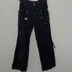 Size : 7 / Size 28 In Good Condition Nyc Y2k, Tripp Pants, Zipper Pants, Tripp Nyc, Pants Color, Flare Jeans, Wide Leg, Women Jeans, Size 7