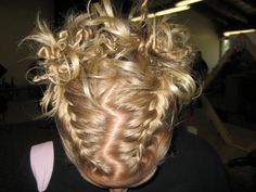 Funky Hair Updos, Punk Updos For Short Hair, Unique Pigtail Hairstyles, Funky Prom Hair, Punky Updo, Unique Cute Hairstyles, Cool Updos For Medium Hair, Cute Funky Hairstyles, Edgy Updo Hairstyles Long Hair