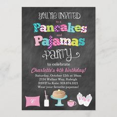 a chalkboard birthday party with donuts and pajamas