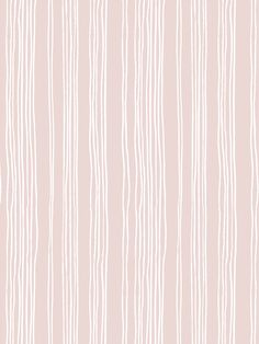 a pink and white striped wallpaper with vertical lines