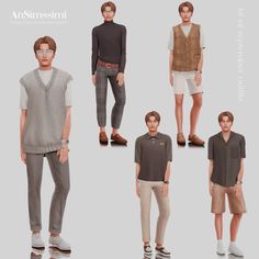 men's clothing and shoes for the male character