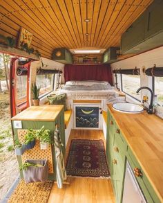 Van Conversion Interior, Campervan Life, Build A Camper Van, Bus Life, Camper Living