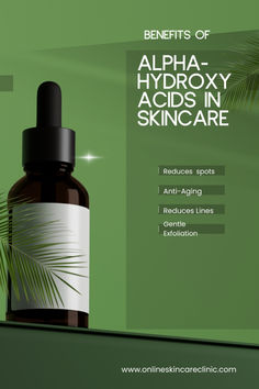 Alpha-Hydroxy is known for gently exfoliating skin in a way that does it effectively but without stripping the skin. Exfoliating the skin helps brighten your complexion, even out skin tone, and stimulate collagen production, allowing products to sink into the skin better and work more effectively. Skincare Clinic, Skincare For Combination Skin, Retinol Skincare, Brow Growth Serum, Skin Exfoliating, Skincare For Oily Skin, Skincare Organization, Alpha Hydroxy Acid, Growth Serum