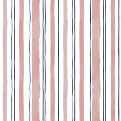 watercolor stripes pattern in pink and blue