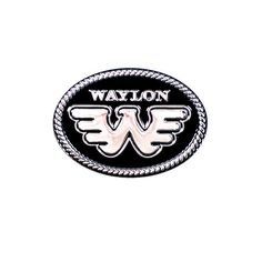 Here's a Waylon Jennings pin that's a sure classic. Featuring the Flying W symbol and the word "Waylon" above, wear this pin on your shirts, hats, backpacks, leather and jean jackets for a dose of outlaw cool. Shiny metal pin with glossy black enamel filling and etched detailing. The Waylon Jennings Merch Company works Midnight Rider, Guitar Pick Necklace, Outlaw Country, Waylon Jennings, Leather Coasters, Vintage Americana, Music For Kids, Metal Pins, Logo Icons