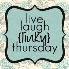 a sign that says live laugh think thursday in black and white on a floral background