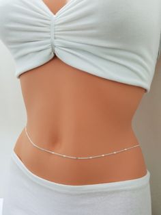 Simple Belly Chain, Silver Belly Chain, Belly Chain, Belly Chain Silver, Body Chain, Body Jewelry, Bellychain, Bodychain Cheap Adjustable Metal Waist Chain, Cheap Party Waist Chain, Thigh Jewelry, Chain Body Jewelry, Body Necklace, Gold Body Chain, Bride Photography Poses, Silver Bodies