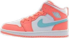 Retro High-top Jordan Sports Shoes, Retro High-top Jordan Shoes For Sports, Casual Jordan Shoes For Sports Events, Retro Pink Basketball Shoes, Multicolor Casual Sneakers For Basketball, Casual Multicolor Sneakers For Basketball, Casual Multicolor Jordan Shoes For Sports, Casual Orange Jordan Shoes, Casual Multicolor Basketball Shoes