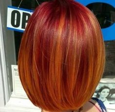 Hair Color Flamboyage, Coloured Hair, Super Hair, Trendy Hair Color, Trendy Hair, Red Head, Colored Hair, Red Hair Color