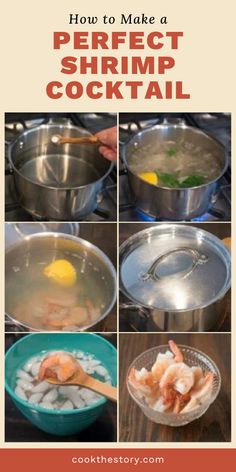 how to make a perfect shrimp cocktail with step - by - step pictures and instructions