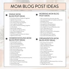 a mom's blog post is shown with the words,