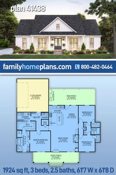 the floor plan for this house is very large and has two separate garages on each side