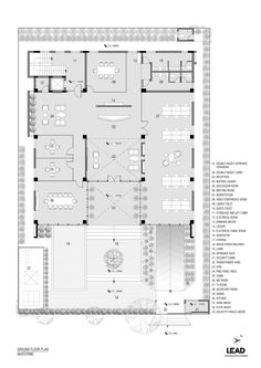 the floor plan for an office building