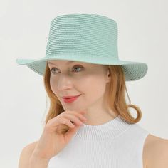 Step into summer with style and protection Perfect for those sunny days on the beach or a casual stroll around town, this elegant Panama-style hat is more than just a fashion statement—it's your personal shield against the sun's rays. Product Features Designed with functionality and style in mind, our sun hat features a wide brim that offers ample sun protection, ensuring you can enjoy your outdoor activities without worry. The breathable, lightweight paper material provides comfort even on the Neutral Design, Outdoor Event, Mint Blue, Hats For Sale, Ivory White, Wide Brimmed, Sun Hat, Straw Hat, Hat Fashion