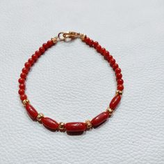 Bracelet Italian Coral Bracelet, 100% Natural Italian Red Coral Bracelet, Red Coral Handmade Charming Bracelet, Coral Smooth Beads Bracelet... Gemstone : Natural Red Coral  Bracelet Weight : 22 Carat   Bracelet Length;- 7 Inches  Color : As Seen In Picture Payment policy We accept the payment via PayPal only. Shipping policy We Ship the item as per our shipping policy once we receive the payment. We understand that getting your items quickly is important to you, so we make every effort to proces Charming Bracelet, Coral Bracelet, Wedding Jewelry Bracelets, Bracelet Gemstone, Beads Bracelet, Wedding Bracelet, Red Coral, Natural Red, Wedding Jewelry